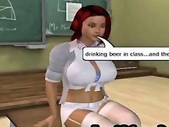 A 3d Animated Teacher Exploits Her Student